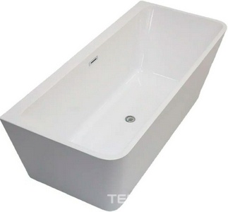 Ванна 1700x750x580мм, пристенная, слив перелив в компл., (акрил цв.белый),  ZZ Cerutti Spa Lugano CT9344