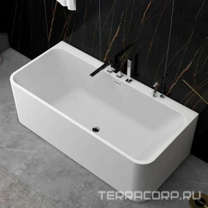 Ванна 1700x750x580мм, пристенная, слив перелив в компл., (акрил цв.белый),  ZZ Cerutti Spa Lugano W CT7387