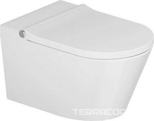 Унитаз-биде подвесной 37х59.5cм, электронный, сиденье с подогревом, пульт ДУ, крепеж в компл,, H-SMART ZZ