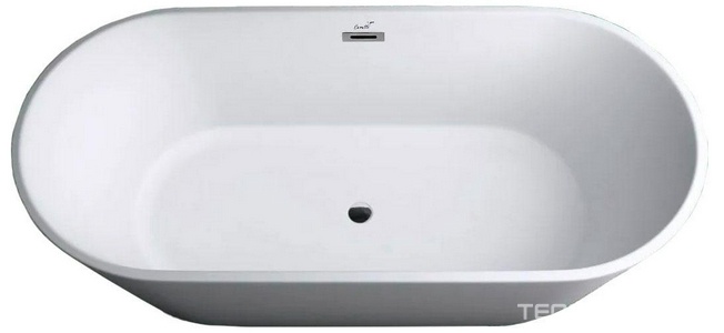 Ванна 1700x750x600мм, отдельностоящая, слив перелив в компл., (акрил цв.белый),  ZZ Cerutti Spa d'ISEO CT10509