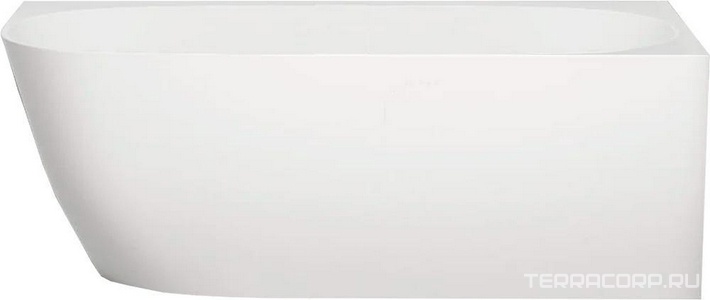 Ванна 1700х850хh590мм, угловая R Правая, литой камень S-Stone, матовый, нажимной слив камень в цвет ванны, Sofia Corner ZZ Salini SOFIA 102524M