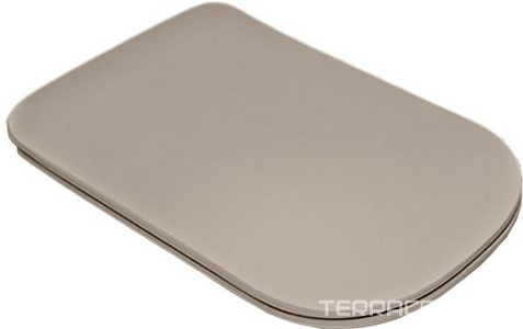 Сиденье для унитаза, с микролифтом, Slim, (пластик цв.Nocciola, петли цв.хром),  ZZ Kerasan Tribeca 519181