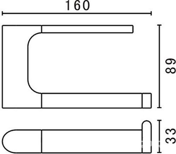 Держатель для т/б, (цв. хром),  ZZ Art & Max Platino AM-E-3983AL
