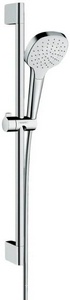 Душевая стойка h90см, лейка, шланг 1,6м в компл., (цв.белый/хром),  1jet ZZ Hansgrohe Croma Select E 26584400