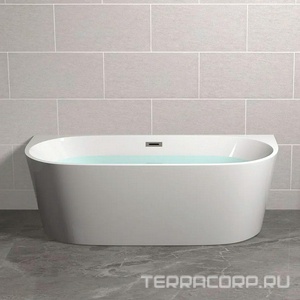 Ванна 1700x750x560мм, пристенная, слив перелив в компл., (акрил цв.белый),  ZZ Cerutti Spa Vettore W CT9345