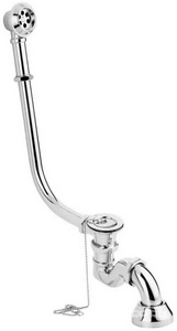 Слив-перелив для ванны с цепочкой и пробкой, комплект, (цв.хром),  ZZ Villeroy & Boch Hommage U99880061