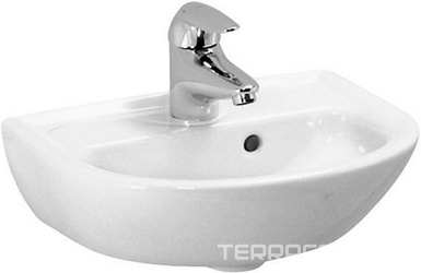 Раковина 40х32см, 1 отв. д/смес., с переливом, LaufenPro ZZ