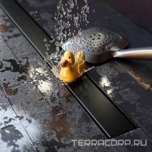 Душевой лоток  750 мм D40, черный матовый ZZ Paini Harmony CH750KC