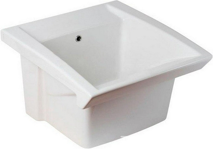 Раковина хозяйственная 60,5х51,5xh33см, без отв. для смесителя, с переливом, для установки с тумбой арт.YXNX01, без сифона арт.YXZ801,  ZZ Hatria Specials YXMA01