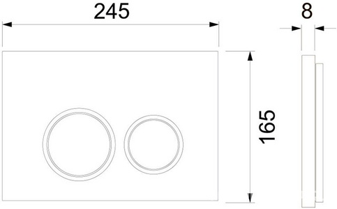 К-т д/установки подвесн.унитаза,(застен.модуль, крепёж, прокладка звукоиз, панель 2-го смыва пластик цв.ЧЕРНЫЙ матовый),  Base ZZ Tece TECEspring S401204