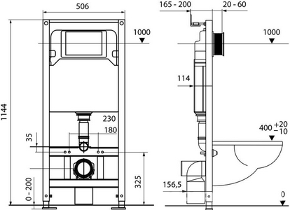 К-т д/установки подвесн.унитаза,(застен.модуль, крепёж, прокладка звукоиз, панель 2-го смыва пластик цв.ЧЕРНЫЙ матовый),  Base ZZ Tece TECEspring S401204