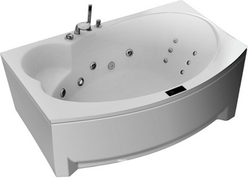 Ванна 190х110см, акрил, на мет.каркасе, панель, слив-перелив цв.хром в компл., Bohemia ZZ