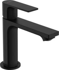 Смеситель для раковины, 110, с д/к, (цв.матовый черный),  Hansgrohe Rebris E 72557670
