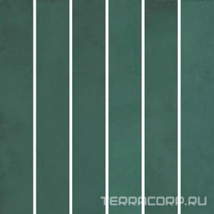 Керамическая плитка Kerama Marazzi Фес Декор  мозаичный зелёный тёмный глянцевый 15x15x0,77 Зеленый 