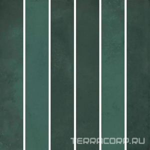 Керамическая плитка Kerama Marazzi Фес Декор  мозаичный зелёный тёмный глянцевый 15x15x0,77 Зеленый 
