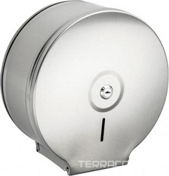 Контейнер для туалетной бумаги с ключом - барабан диам.250 мм  / нержавейка ZZ