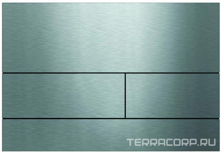 Панель смыва с двумя клавишами, для застенного модуля д/унит., д/горизонт/вертик. установки, (металл цв. нерж.сталь, сатин), TECEsquare ZZ Tece Универсал 9240830