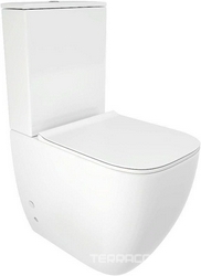 Унитаз-компакт напольный, безободковый, с бачком, 620х385х920мм, сиденье с микролифтом, крепеж в компл, Chika ZZ