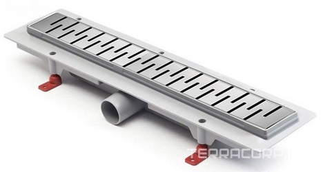 Душевой лоток с рамкой Medium 550 мм D40, хром глянец ZZ