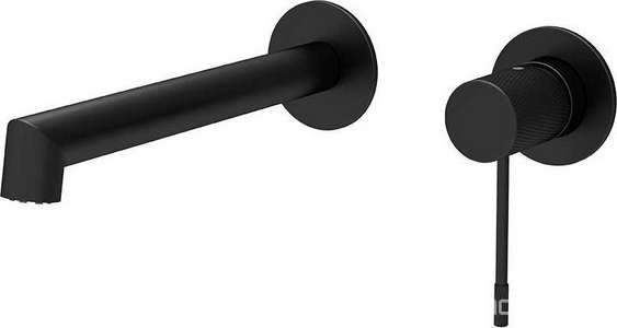 Смеситель для раковины, встраиваемый в стену, внутрен. часть в компл., (цв.черный),  ZZ Vincea Desire VBFW-1D1MB