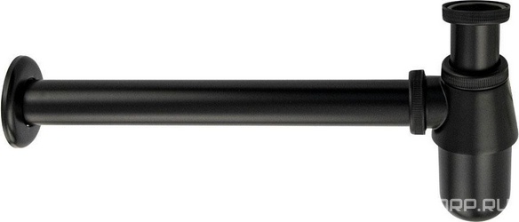 Сифон для раковины 1*1/4, без донного клапана, цв. черный ZZ