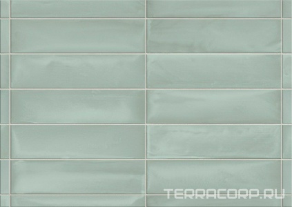 Керамогранит AtlasConcorde Россия Forte dei Marmi Rock FDMR Acqua Brick Madreperla/ФДМP Акуа Брик Мадреперла 7,5x30 Зеленый 