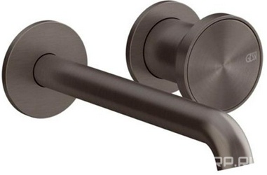 Смеситель для раковины, встраив. в стену, излив 171-201мм, (внешняя часть, БЕЗ встаив.части арт.54198 239), (цв.Black Metal. BrushedPVD),Origini ZZ