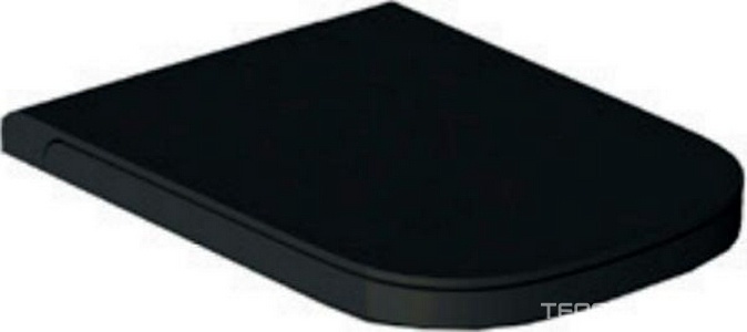 Сиденье для унитаза, с микролифтом, (цв.черный матовый),  ZZ Hatria Next Y1F302