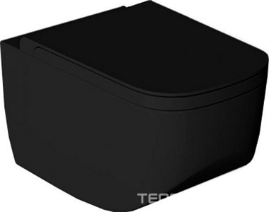 Сиденье для унитаза, с микролифтом, (цв.черный матовый),  ZZ Hatria Next Y1F302