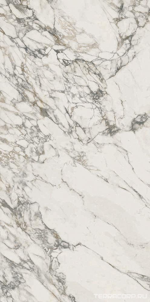 Керамогранит Gardenia Orchidea Slabs Calacatta Arabesque A Lap 160x320 Белый, фото 3