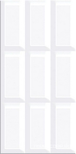 Керамическая плитка Azori Вог ВОГ белый ХХ 20.1x40.5 Белый 