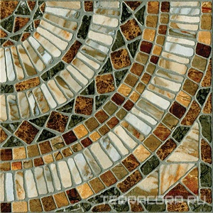 Керамогранит М-Квадрат Мюнхен Керамогранит  Объемный штамп коричневый l33х33 Коричневый 