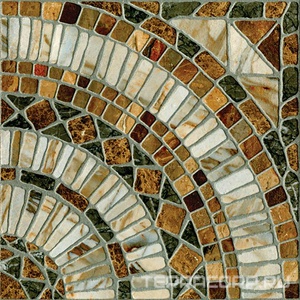 Керамогранит М-Квадрат Мюнхен Керамогранит  Объемный штамп коричневый l33х33 Коричневый 