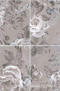 Керамическая плитка Kerama Marazzi Александрия Панно  серый (из 4 частей 20х30) 40x60 Серый 