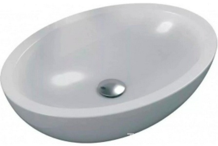 Раковина накладная на столешницу, овальная 600х420хh160мм, без отв.д/смесит., без перелива,  Ideal Standard Strada K078401
