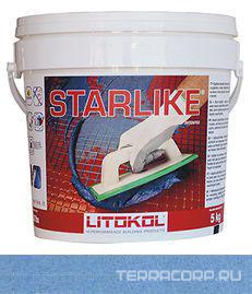Затирка Starlaike ARNIK BLU C. 390 светло-голубой 2,5 кг. ZZ Litokol Starlike С390/2.5, фото 3