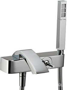 Смеситель для ванны, шланг, лейка д/д в компл., (цв. хром),  ZZ 3M Arche 0200 CC