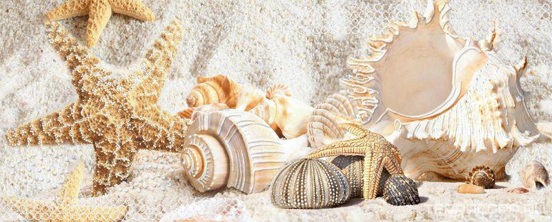 Керамическая плитка Azori Caliza Декор beige mare 3 l20.1x50.5 Комбинированный, фото 3