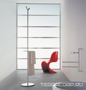 Вешалка напольная с 2-мя крючками и полотенцедержателем, h178см, (цв. хром),  Colombo Planets B9804