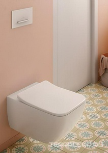 Унитаз подвесной, 375х560мм, с открытой кромкой смыва, крепёж в компл., без сиденья, (цв.01 white),  Villeroy & Boch Venticello 4611R001