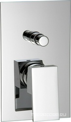 Смеситель для душа, встраиваемый в стену, с переключателем, (цв. хром) Q ZZ