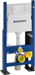 Инсталляция для подвесного унитаза, свободностоящая  DUOFIX UP100, двойной смыв, фронтальное управление, высота 112 см, БЕЗ клавиши  ZZ Geberit Delta 457.570.00.1