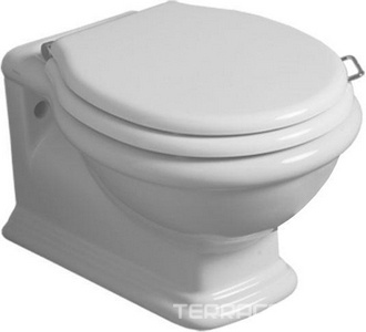 Унитаз подвесной 385х530мм, безободковый, БЕЗ сиденья,  ZZ Simas Lante LA18 rimless