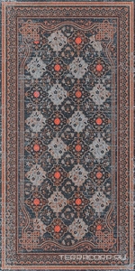 Керамогранит Kerama Marazzi Ковры Классика декорированный обрезной XX119.5х238.5 Коричневый 