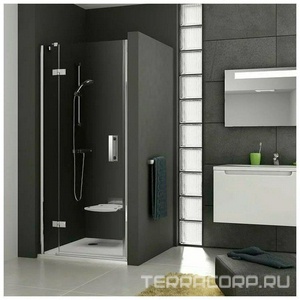 Душевая дверь в нишу -120 B-L, стекло - Прозрачное, профиль - хром, с установочным комплектом ZZ Ravak SMSD2 0SLGBA00Z1