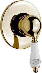 Смеситель для душа, встраиваемый в стену, (цв. золото),  ZZ Gaia Phoenix RN 3330 ORO