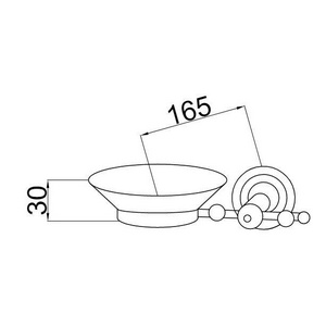 Мыльница , подвесная, крепеж в комплекте, хром ZZ Boheme Brillante 10432