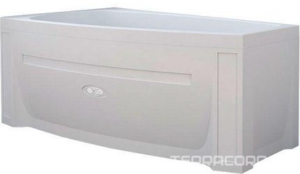 Ванна акриловая "Мэги", 1400х800x460 мм, левая, БЕЗ каркаса, слива-перелива и панели, белая ZZ