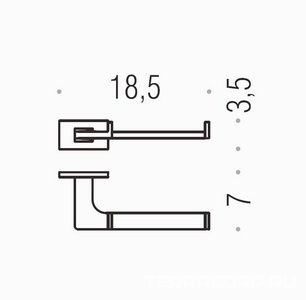 Держатель т/б, (цв.хром),  Colombo Look B1608.000