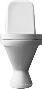 Унитаз-компакт "", косой выход, арматура 1-режим. Alcaplast, жест. сиденье термопласт с микролифтом крепление в комплекте Sanita Самарский WC.CC/Samarsky/2-TM/WHT.G/S1  (SMRSACC01070711)